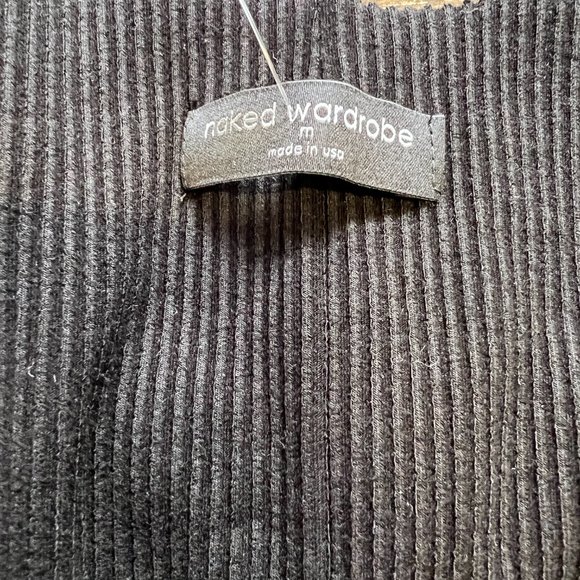 NWOT NAKED WARDROBE All Snatched Up Sleeveless Body-Con Dress in Black (M) - Picture 7 of 10